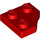 LEGO Red Klín Deska 2 x 2 Cut Roh (26601)