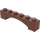 LEGO Reddish Brown klenba 1 x 6 Zvednutý luk (92950)