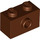 LEGO Reddish Brown Kostka 1 x 2 s 1 Stud na Postranní (86876)