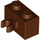 LEGO Reddish Brown Kostka 1 x 2 s Vertikální Klip (Otevřít klip &#039;O&#039;) (42925 / 95820)