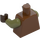 LEGO Červenohnědá Gamorrean Stráž (Olive Zelená) s Sandals Minifigurka Trup (973 / 76382)