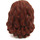 LEGO Reddish Brown Dlouho Zvlněný Vlasy s Postranní French Braid (35620)