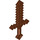 LEGO Reddish Brown Minecraft meč (18787)