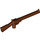 LEGO Reddish Brown Minifig Pistole Puška (30141)