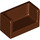 LEGO Reddish Brown Panel 1 x 2 x 1 s Closed Rohy (23969 / 35391)