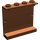 LEGO Reddish Brown Panel 1 x 4 x 3 bez bočních podpěr, duté čepy (4215 / 30007)