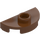 LEGO Červenohnědá Deska 1 x 2 Kolo Semicircle (1745)