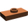 LEGO Reddish Brown Deska 1 x 2 s 1 Stud (s drážkou a držákem spodního čepu) (15573)