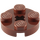 LEGO Reddish Brown Deska 2 x 2 Kulatá s osa otvorem (s &#039;+&#039; otvorem pro nápravu) (4032)