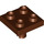 LEGO Reddish Brown Deska 2 x 2 s Dno Kolík (Žádné díry) (2476 / 48241)