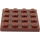 LEGO Reddish Brown Deska 4 x 4 (3031)