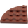 LEGO Reddish Brown Deska 4 x 4 Kulatá Roh (30565)