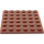 LEGO Reddish Brown Deska 6 x 6 (3958)