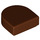 LEGO Reddish Brown Dlaždice 1 x 1 Polovina Oval (24246 / 35399)