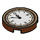 LEGO Reddish Brown Dlaždice 2 x 2 Kulatá s Clock s Roman Numerals se spodním držákem čepu (14769 / 27347)
