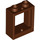 LEGO Reddish Brown Okno Rám 1 x 2 x 2 (60592 / 79128)