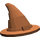 LEGO Reddish Brown Wizard Čepice s hladkým povrchem (6131)