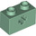 LEGO Sand Green Kostka 1 x 2 s osa otvorem (&#039;+&#039; Otevírací a spodní trubice) (31493 / 32064)