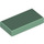 LEGO Sand Green Tile 1 x 2 s Groove (3069 / 30070)