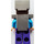 LEGO Steve s Dark Fialová Nohy s plochý stříbrný Helma a Brnění Minifigurka