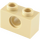 LEGO Tan Kostka 1 x 2 s otvorem (3700)