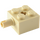 LEGO Tan Kostka 2 x 2 s Kolík a Axlehole (6232 / 42929)