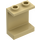 LEGO Tan Panel 1 x 2 x 2 bez bočních podpěr, duté čepy (4864 / 6268)