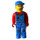 LEGO Tractor Driver s Modrá Overalls Minifigurka