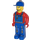 LEGO Tractor Driver s Modrá Overalls Minifigurka