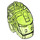LEGO Transparent Bright Green Bionicle Hlava Základna (64262)