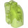 LEGO Transparent Bright Green Hlava s Ballcup 2013 (11270)