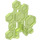 LEGO Transparent Bright Green Štít (98566)