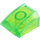 LEGO Transparent Bright Green Sklon 1 x 2 x 2 Zakřivený (28659 / 30602)