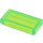 LEGO Transparent Bright Green Tile 1 x 2 s Groove (3069 / 30070)