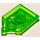 LEGO Transparent Bright Green Dlaždice 2 x 3 Pentagonal s Venom Bite Power Štít (22385 / 24596)