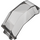 LEGO Průhledná hnědá černá Čelní sklo 4 x 4 x 4.3 s Rukojeť (11289 / 63791)