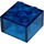 LEGO Transparent Dark Blue Kostka 2 x 2 (3003 / 6223)