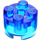 LEGO Transparent Dark Blue Kostka 2 x 2 Kulatá (3941 / 6143)