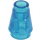 LEGO Transparent Dark Blue Kužel 1 x 1 s horní drážkou (28701 / 59900)