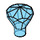 LEGO Transparent Dark Blue diamant (28556 / 30153)
