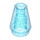 LEGO Transparent Dark Blue Opal Kužel 1 x 1 s horní drážkou (28701 / 59900)