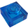 LEGO Transparent Dark Blue Deska 1 x 1 (3024 / 30008)