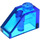 LEGO Transparent Dark Blue Sklon 1 x 2 (45°) (3040 / 6270)