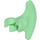 LEGO Transparent Green Sekera Hlava (53454 / 65042)