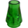 LEGO Transparent Green Kužel 1 x 1 bez horní drážky (4589 / 6188)