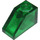 LEGO Transparent Green Sklon 1 x 2 (45°) (3040 / 6270)
