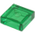LEGO Transparent Green Dlaždice 1 x 1 s Groove (3070 / 30039)