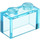 LEGO Transparent Light Blue Kostka 1 x 2 bez spodní trubky (3065 / 35743)