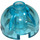 LEGO Transparent Light Blue Kostka 2 x 2 Kulatá s Dome Horní (dutý čep, držák nápravy) (3262 / 30367)