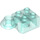 LEGO Transparent Light Blue Kostka 2 x 2 s Horizontální Rotation Joint (48170 / 48442)